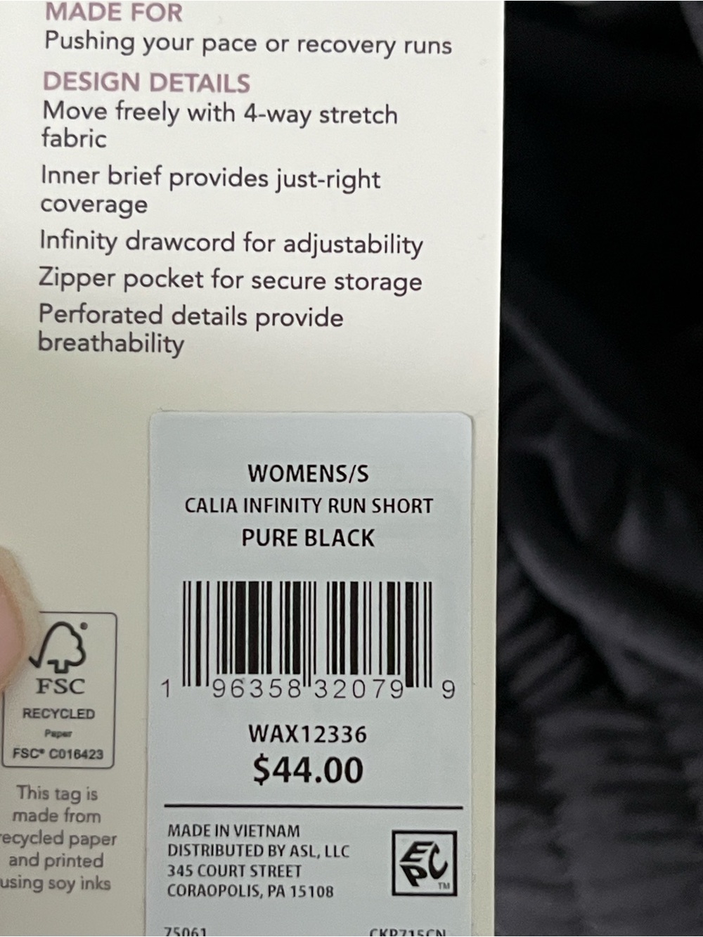 Calia Womens Mid Rise Infinity Run Short Size Small - Picture 10 of 10